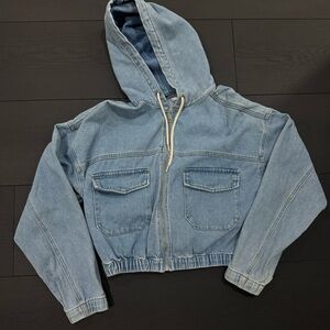 PacSun Blue Denim Bomber Jacket